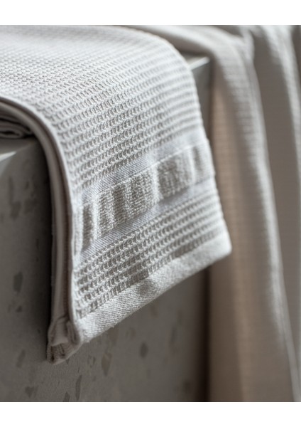 Renier %100 Pamuk Havlu Seti - Bej - Lüks Koleksiyon fırsatları