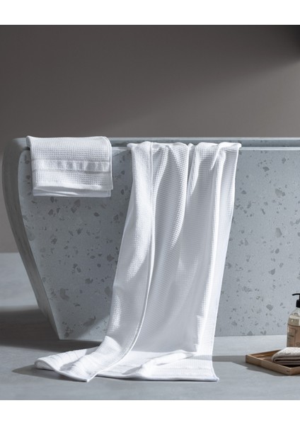Renier %100 Pamuk Havlu Seti - Beyaz - Lüks Koleksiyon