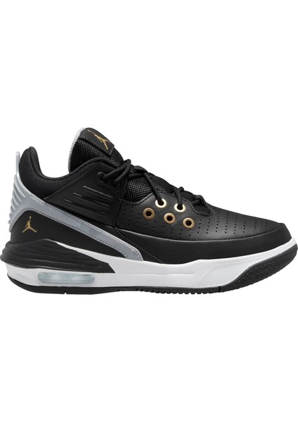 Jordan Max Aura 5 Shoes Leather Hakiki Deri Bilekli Unisex Spor Ayakkabı Siyah