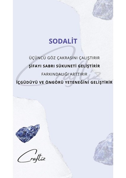 Piramit Sodalit Taşı Masaüstü Aksesuarı