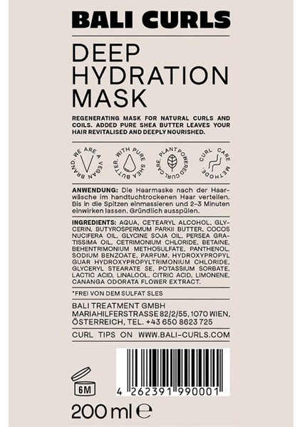 Derin Nemlendirme Saç Maskesi 200ml