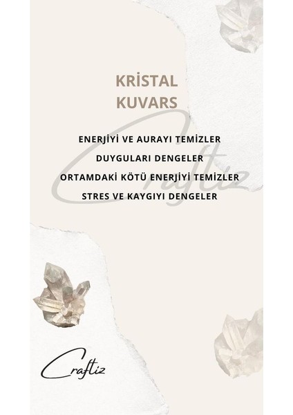 Piramit Kristal Kuvars Taşı Masaüstü Aksesuarı