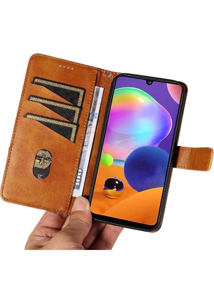 Colorful Home1 Samsung Galaxy A31 Yüksek Kaliteli Deri Telefon Koruma Için Flip Case ve (Yurt Dışından)