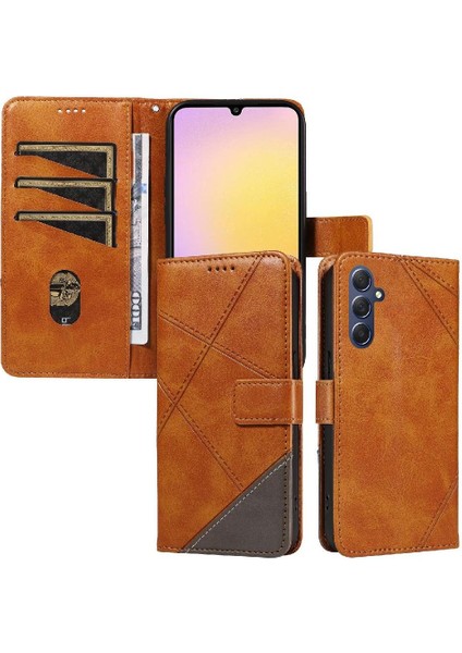 Colorful Home1 Elmas Dikiş ile Samsung Galaxy A25 5g Yüksek Kalite Için Flip Case (Yurt Dışından)