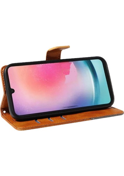 Samsung Galaxy A24 4g Için Flip Case ve Kart Yuvası Yüksek Kaliteli Deri (Yurt Dışından)