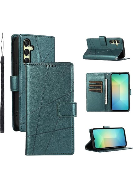 Samsung Galaxy A16 Şok Emici Darbeye Üç Kart Için Flip Case (Yurt Dışından)