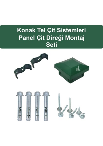 ÇİT SİSTEMLERİ PANEL ÇİT DİREĞİ MONTAJ SETİ