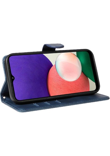 Samsung Galaxy A22 5g Için Filp Durumda Kredi Kartı ile Pu Deri Preslenmiş (Yurt Dışından) modelleri