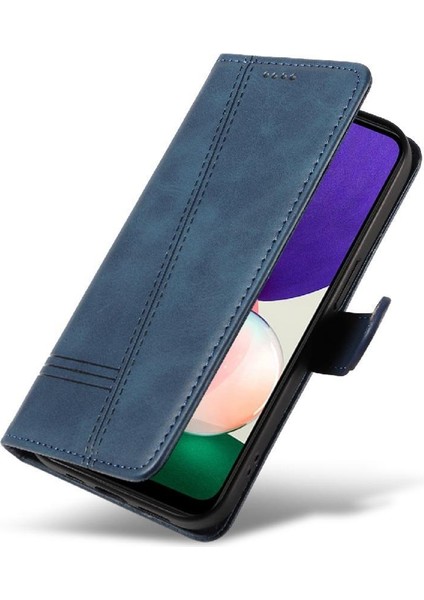 Samsung Galaxy A22 5g Için Filp Durumda Kredi Kartı ile Pu Deri Preslenmiş (Yurt Dışından) fırsatları