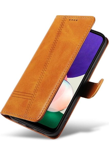 Samsung Galaxy A22 5g Için Filp Durumda Kredi Kartı ile Pu Deri Preslenmiş (Yurt Dışından) fırsatları