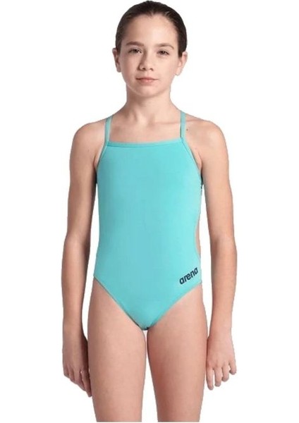 Girl's Team Swimsuit Challenge Solid Kız Çocuk Mayo Mavi̇ 004765870