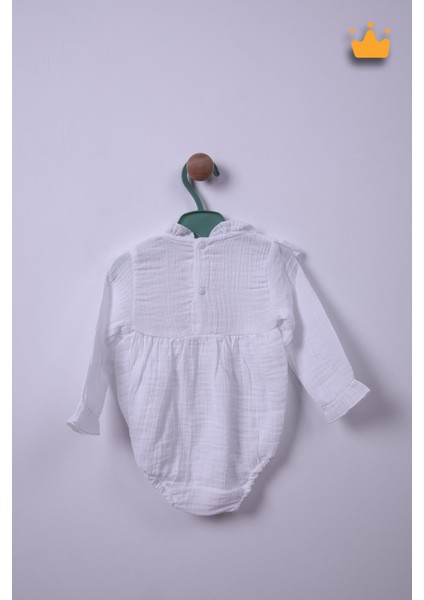 Kız Bebek Çocuk Müslin Fırfırlı Badi Bayramlık 22412 fırsatları