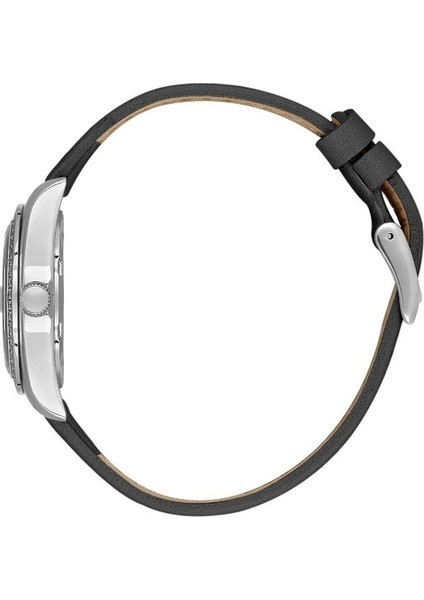 DK.1.13714-1 Deri Kordon Taşlı Tasarım Bombeli Takvim Gri Renk Kadın Kol Saati fiyatları