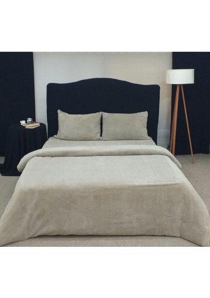 Welsoft Kumaş Tek Kişilik Çarşaf Takımı Düz Desen Vizon Rengi fiyatları