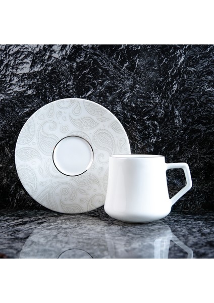 Paisley White 6 Kişilik Çay Fincan Takımı 180 ml