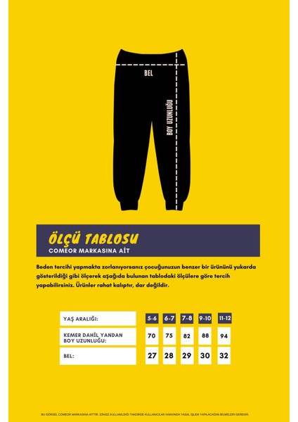 Lacivert Kalın Pamuklu Beli ve Paçası Lastikli Cepli 5-6-7-8-9-10-11-12 Yaş Erkek Çocuk Eşofman Altı