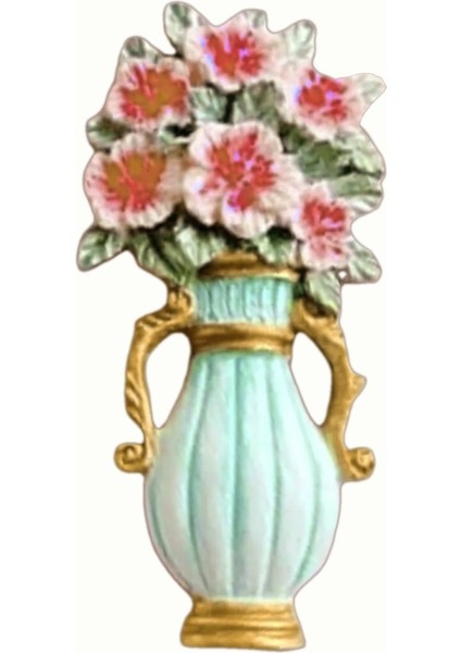 Çiçek Saksı 10 cm Silikon Kalıp K-460 Mum Kokulu Taş Sabun Alçı Uygun modelleri