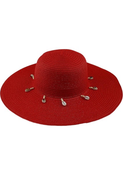 Sheforshe Deniz Kabuklu Nar Çiçeği Hasır Şapka