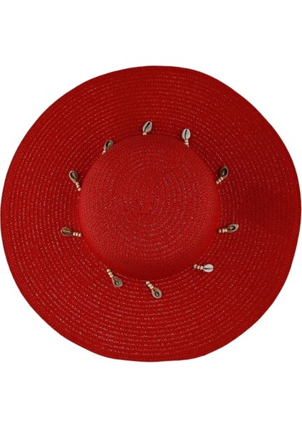 Sheforshe Deniz Kabuklu Nar Çiçeği Hasır Şapka modelleri