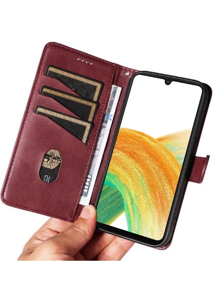 Samsung Galaxy A33 5g Için Filp Durumda Ayrılabilir Siyah Bilezik Cüzdan Telefon (Yurt Dışından) indirimleri