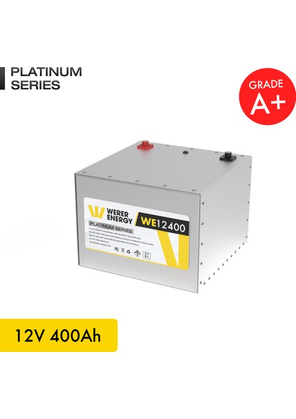 12V 400Ah LiFePO4 Platinum Series Bluetooth'lu Lityum Demir Fosfat Akü