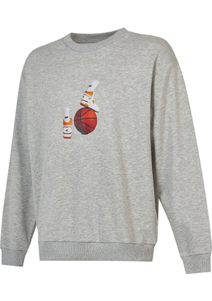 MNC3411 Gri Erkek Sweatshirt