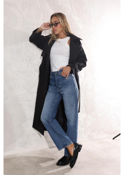 Mavi Orta Bel Relaxed Fit Jean