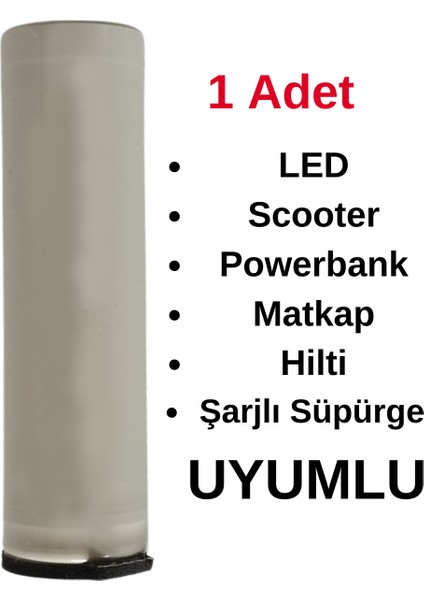 Üretimli 3000mAh 20700 35A Lityum Pil Şarlı Scooter Matkap Süpürge Uyumlu