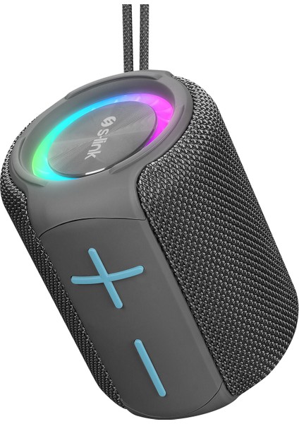 SL-S79 Roll Gri 6W 1200mAh USB-TF-TWS-IPX5 Bluetooth Hoparlör
