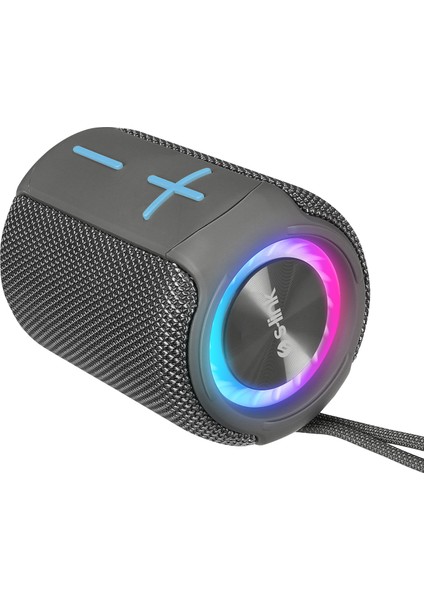 SL-S79 Roll Gri 6W 1200mAh USB-TF-TWS-IPX5 Bluetooth Hoparlör