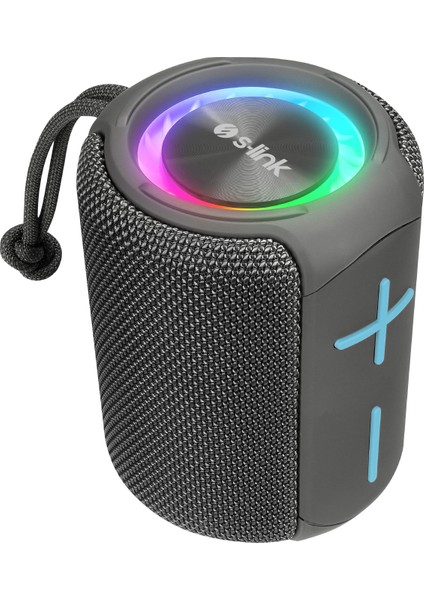SL-S79 Roll Gri 6W 1200mAh USB-TF-TWS-IPX5 Bluetooth Hoparlör