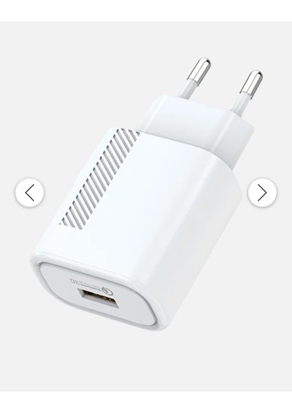 3.0 Type-C Şarj Seti Qualcomm SW-CA46C Beyaz QC18W