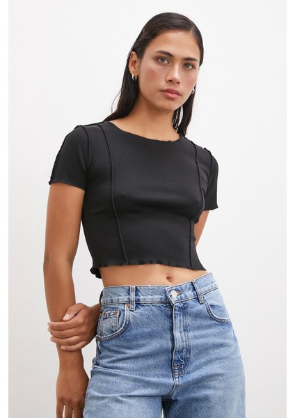 Kısa Kol T-Shirt Siyah