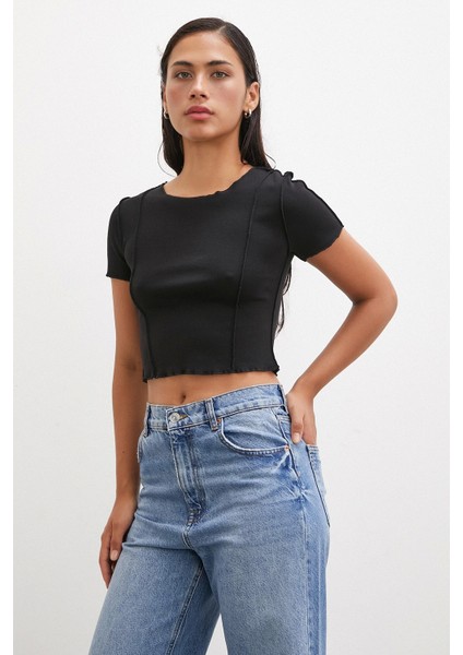 Kısa Kol T-Shirt Siyah