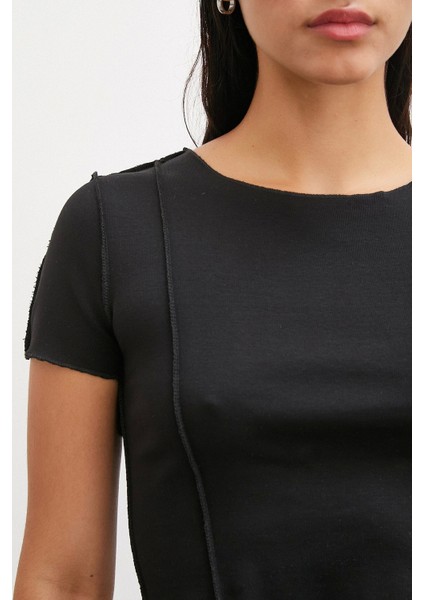 Kısa Kol T-Shirt Siyah