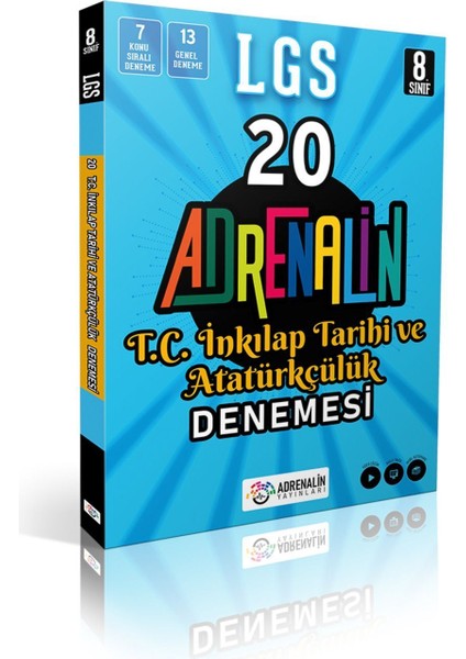 Adrenalin Yayınları 8. Sınıf T.C. İnkılap Tarihi ve Atatürkçülük Denemesi 20 Branş Deneme