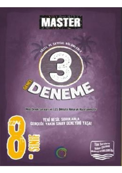 8. Sınıf Master 3 Deneme