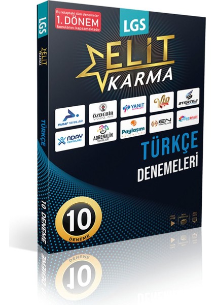 Paraf Yayınları Elit Karma 8. Sınıf Türkçe 10’lu Deneme 1. Dönem Konuları