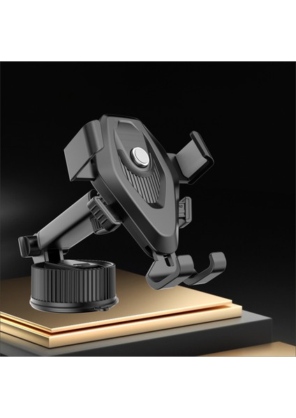 JY-052 Uzun Kol Emme Kupası Telefon Montaj Araba Gösterge Paneli Ön Cam Cep Telefonu Tutucu 68MM-95MM Genişlik-Siyah (Yurt Dışından) fırsatları