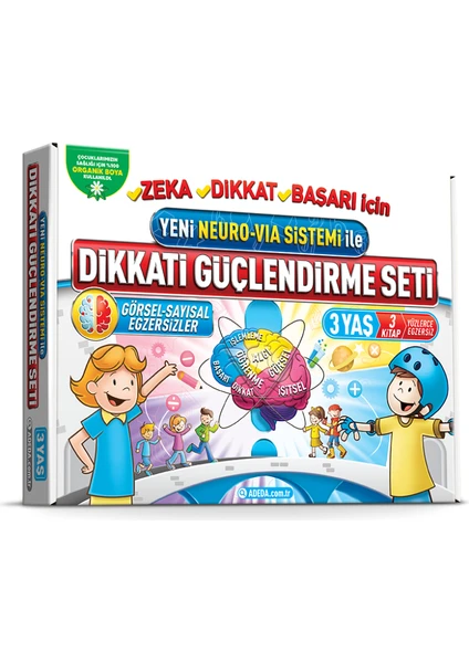 Adeda Yayıncılık Dikkati Güçlendirme Seti Anasınıfı 3 Yaş - Osman Abalı