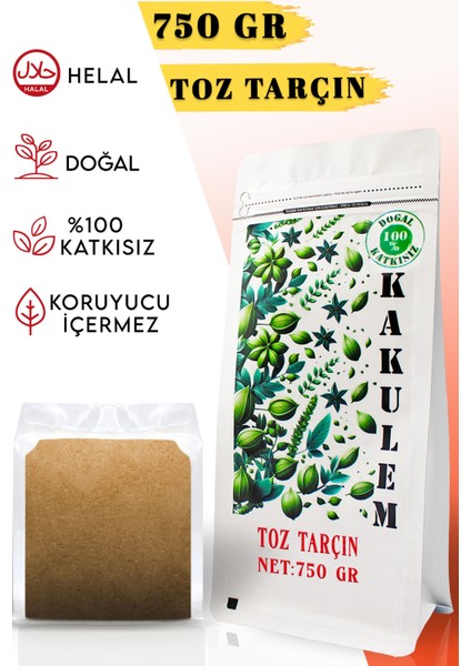 Sertifikalı Öğütülmüş Toz Tarçın 750 gr