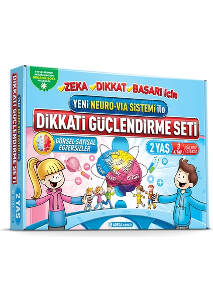 Adeda Yayıncılık Dikkati Güçlendirme Seti Anasınıfı 2 Yaş - Osman Abalı