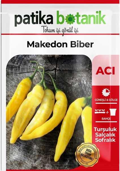 200 Adet Makedon Biber Tohumu (Sarı, Turşuluk) fiyatları