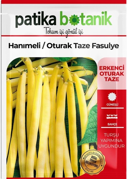 50 Adet Hanımeli (Turşuluk) Oturak Fasülye Tohumu fiyatları