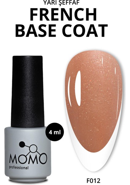 Kalıcı Oje French Base F013, Işıltılı Nude, 4 ml
