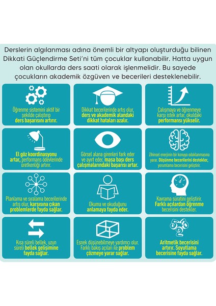 Dikkati Güçlendirme Seti Anasınıfı 4 Yaş - Osman Abalı