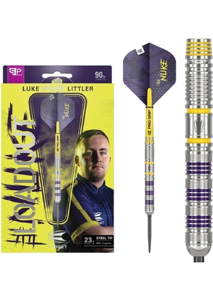 Luke Litter Loadout % 90 Tungsten Sp Çelik Uçlu Dart Oku