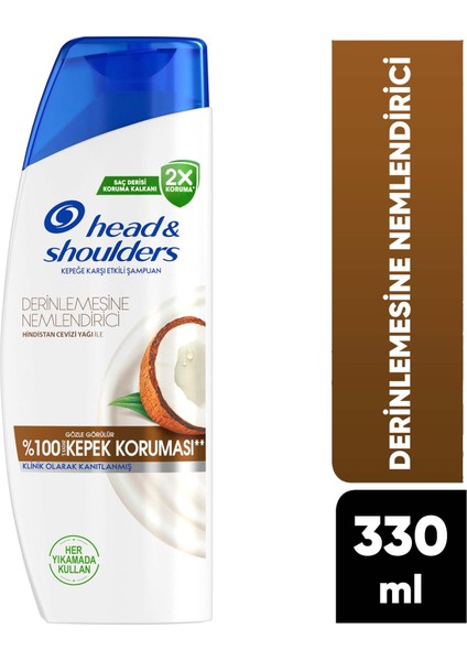 Head & Shoulders Derin Nemlendirici Kepek H. Cevizi Yağlı. Günlük Kullanım 330ML Şampuanı