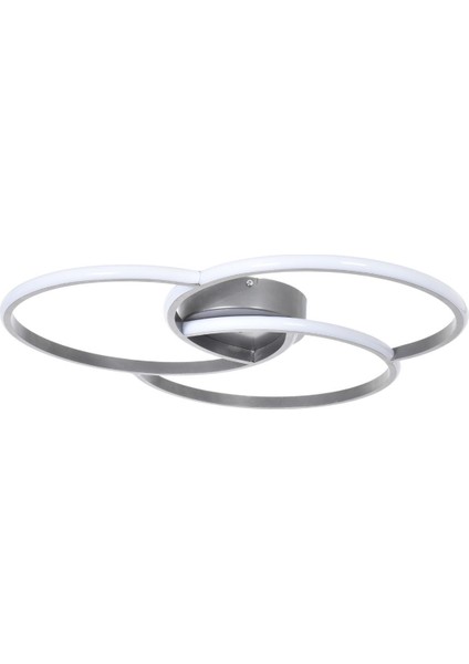 Gri modern aydınlatma seti, 3'lü led avize, şık ve zarif tasarım, alüminyum materyal