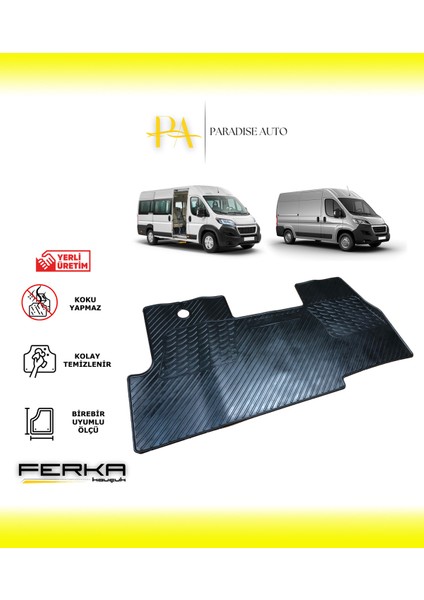 Peugeot Boxer 2007-2014 Kauçuk Oto Paspas